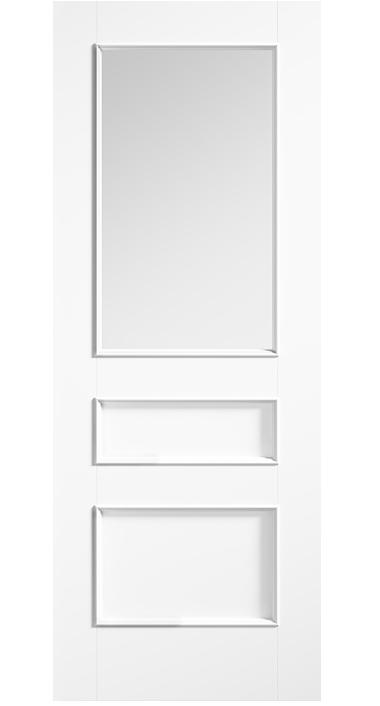 LPD Toledo Glazed Traditional White Primed Internal Door