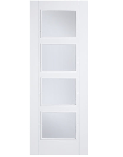 LPD Vancouver White Primed 4 Light Glazed Internal Door