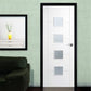 LPD Vancouver White Primed 4 Light Frosted Glazed Internal Door